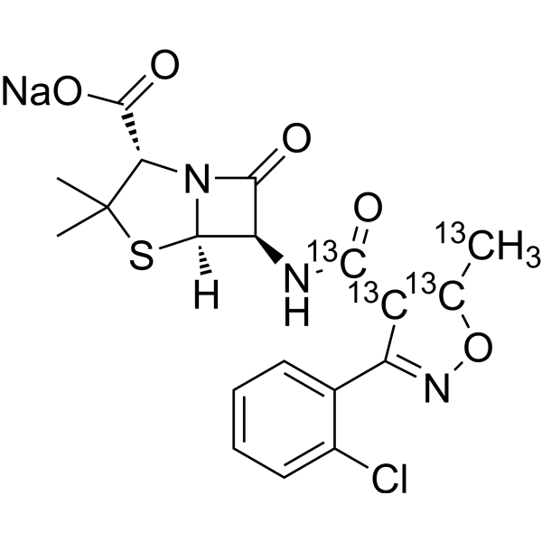 Cloxacillin-13C4 sodium